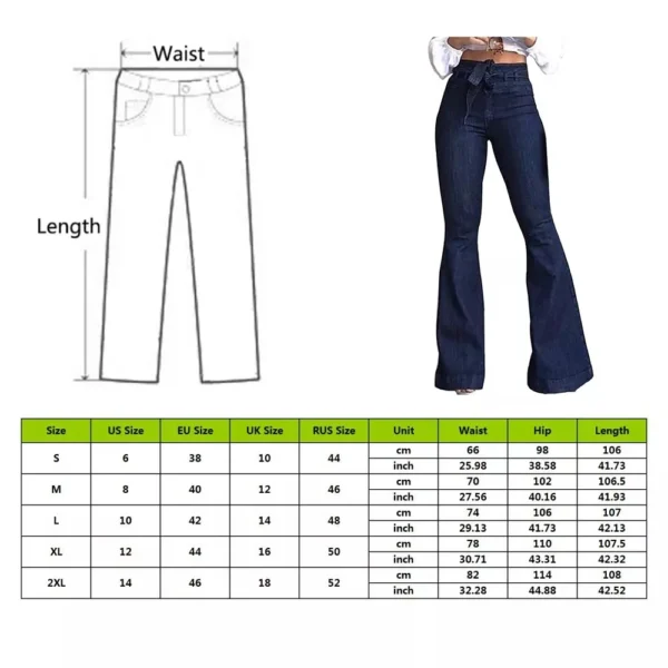 High Waist Wide Leg Jeans - Image 6
