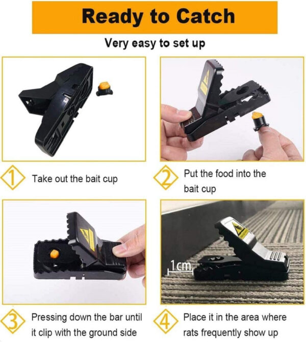 Highly Sensitive Reusable Mouse Trap 6/Pcs - Image 5