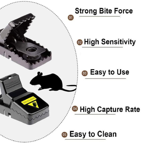 Highly Sensitive Reusable Mouse Trap 6/Pcs - Image 4