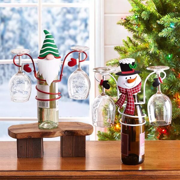 Holiday Wine Bottle Glass Holders - Image 2