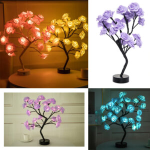 LED Rose Tree Table Lamp