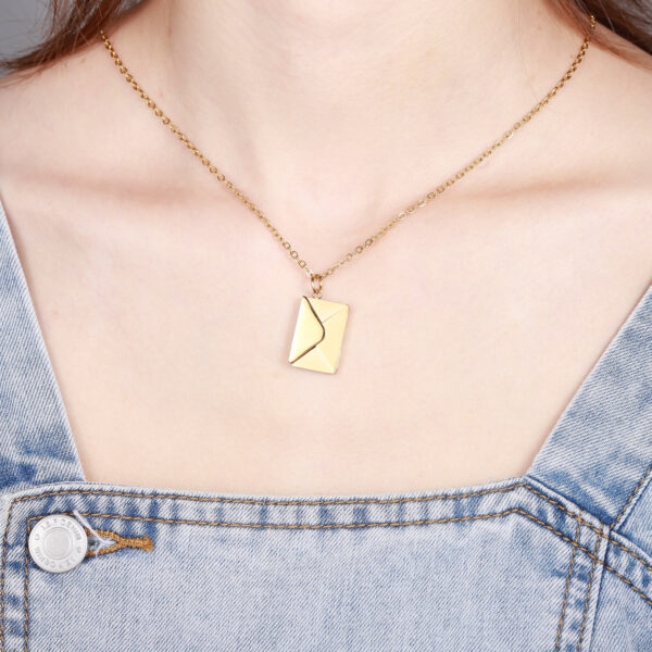 Love Letter Envelope Pendant Necklace - Image 2