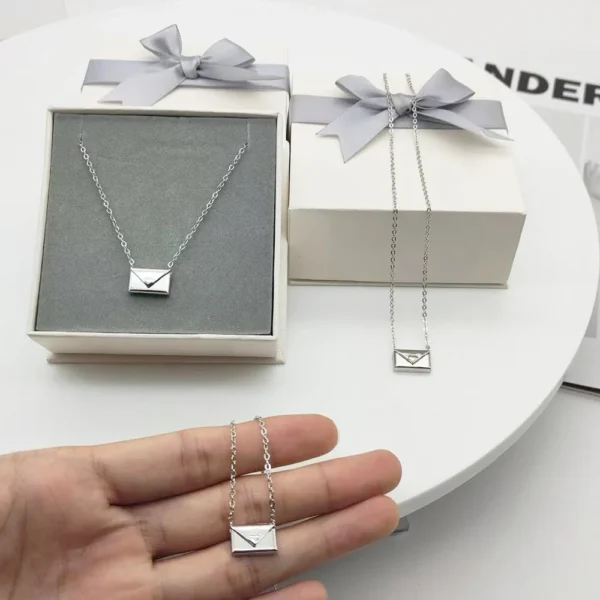 Love Letter Envelope Pendant Necklace - Image 3