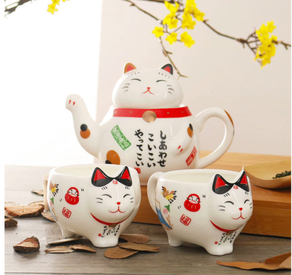 Lucky Cat Tea Set - Image 5