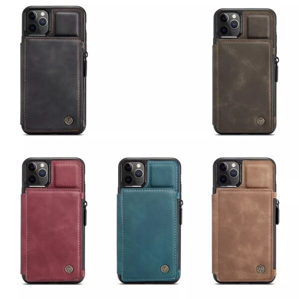 Luxury Genuine Leather Phone Wallet Case - Image 6