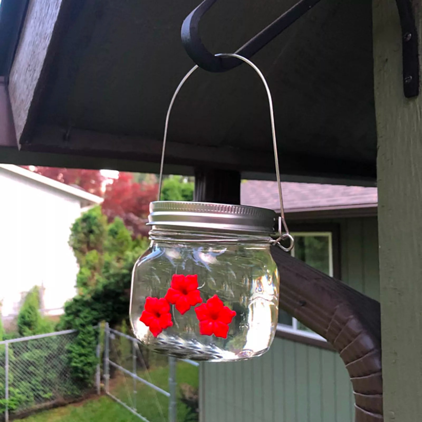 Mason Jar Hummingbird Feeder - Image 2