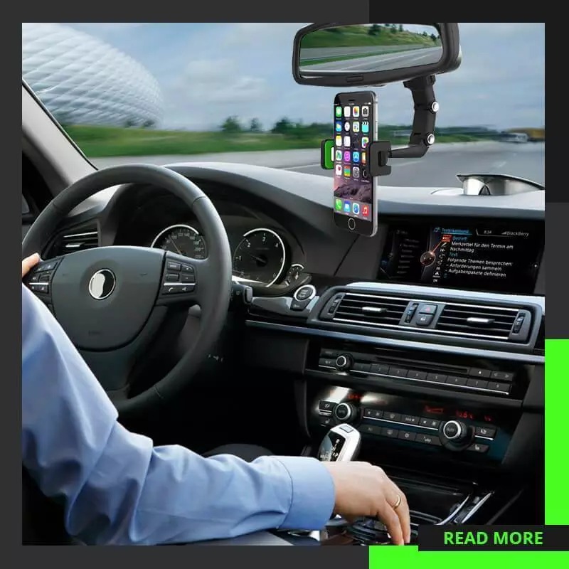 Multifunctional Rearview Mirror Phone Holder - Image 3