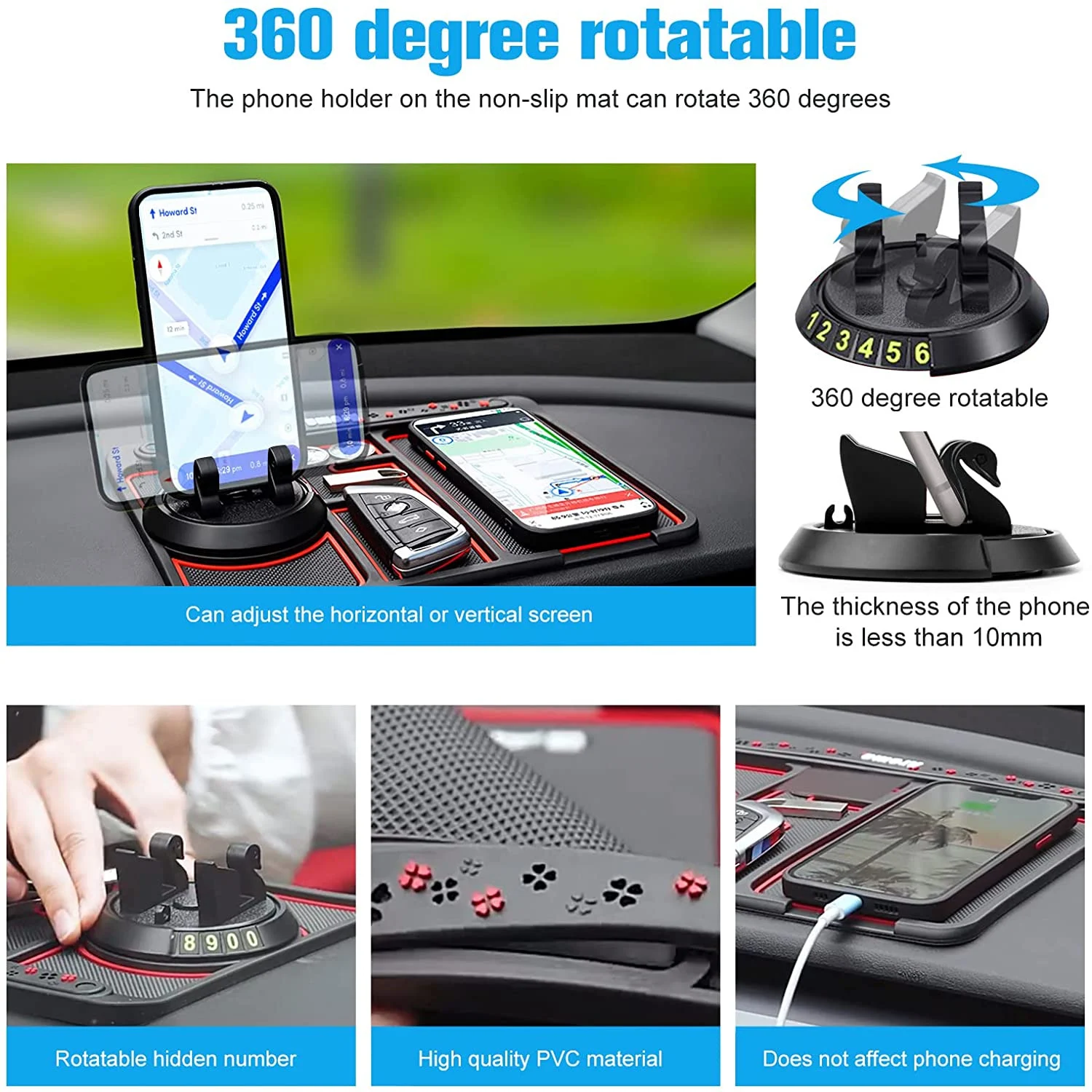 NON-SLIP multifunctional phone pad for car - Image 11