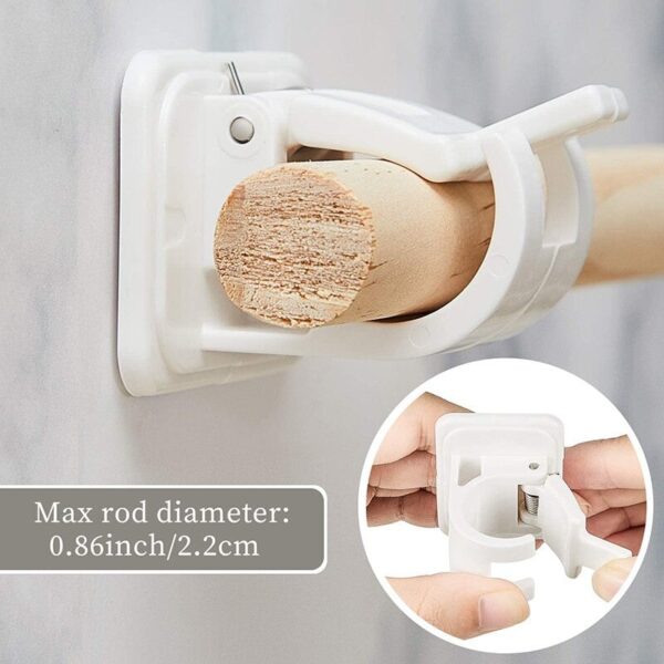 Nail-free Adjustable Rod Bracket Holders - Image 4
