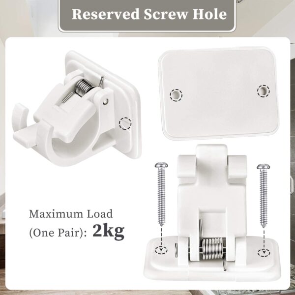 Nail-free Adjustable Rod Bracket Holders - Image 7