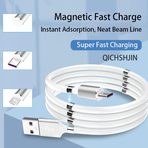 New High Quality Magnetic Self Winding Charging Cable - Image 3