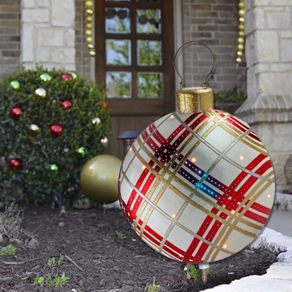 PVC Inflatable Christmas Decorated Ball [Random]