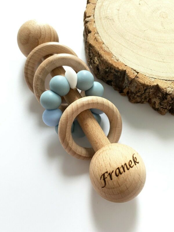 Personalised Wooden Rattle - Image 6