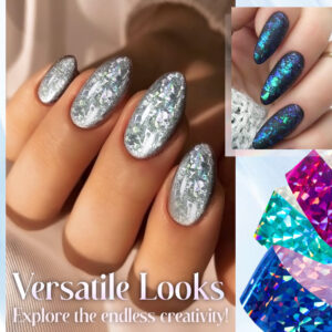 Reflective Mosaic Nail Art Transfer Foils