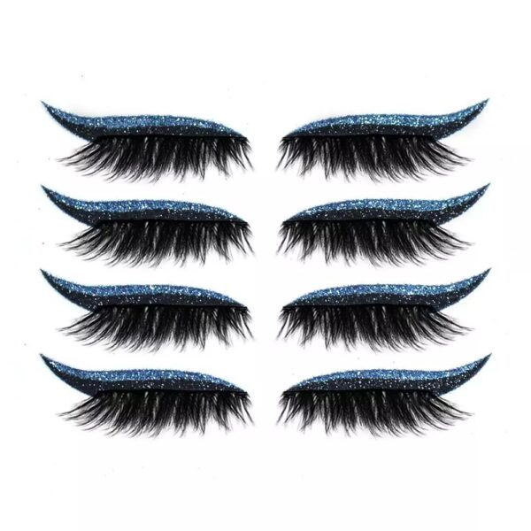 Reusable Eyeliner and Eyelash Stickers with Glitter - Image 6