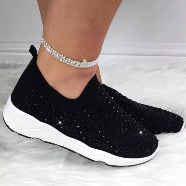 Rhinestone Breathable Casual Shoes - Image 3