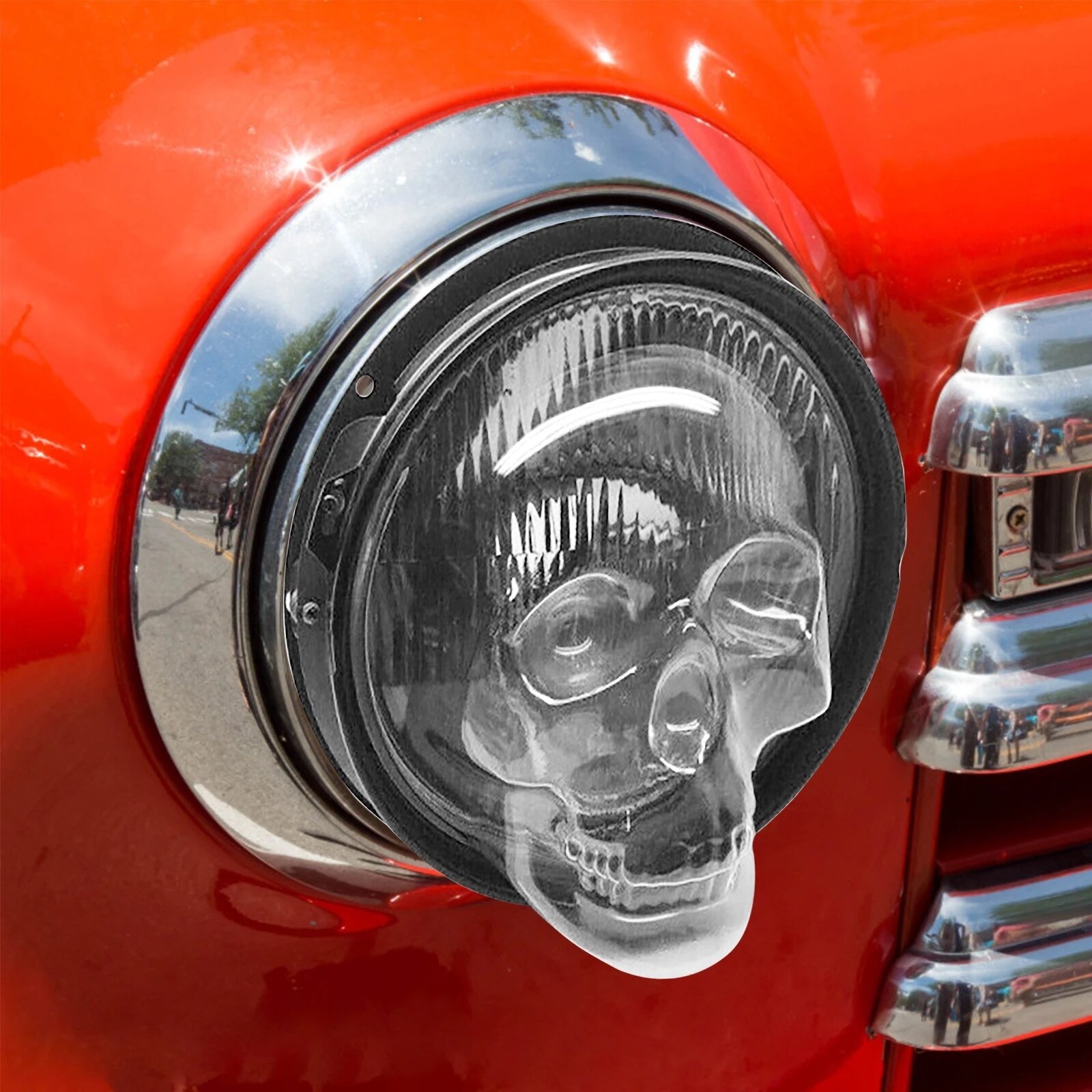 SKULL HEADLIGHT COVER - Image 2