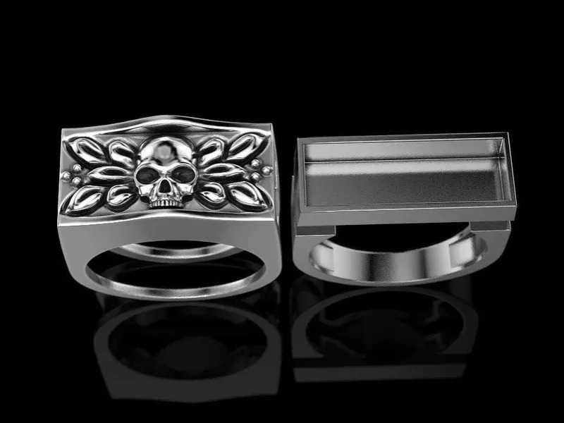 SKULL RING WITH HIDDEN COMPARTMENT - Image 2