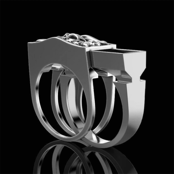 SKULL RING WITH HIDDEN COMPARTMENT - Image 3