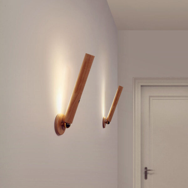 Smart 360°Rotatable Wood Light - Image 2