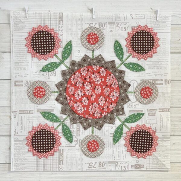 Sunflower Quilt Template Set - Image 2