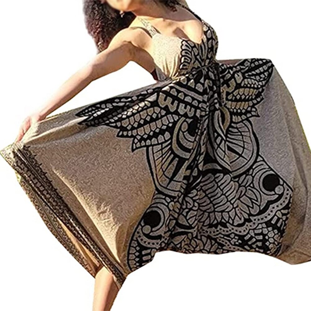 Super Size Owl Face Print Dress - Image 3