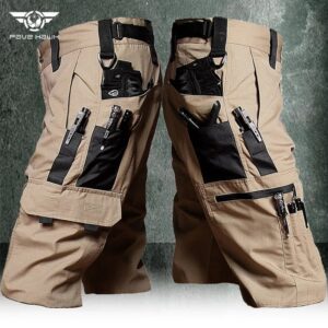 Tactical Outdoor Cargo Shorts – Multi-Pocket Military Style