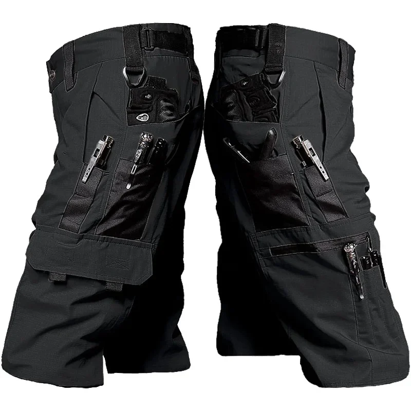 Tactical Outdoor Cargo Shorts – Multi-Pocket Military Style - Image 9