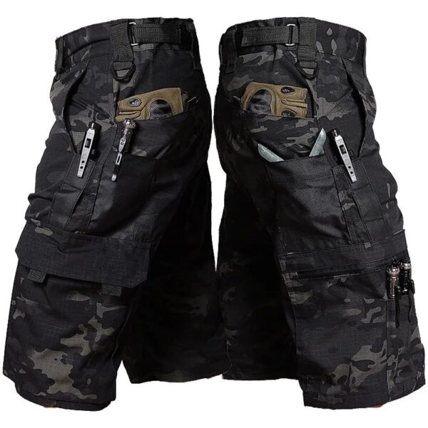 Tactical Outdoor Cargo Shorts – Multi-Pocket Military Style - Image 7