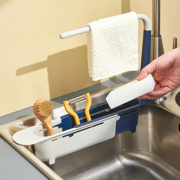 Telescopic Sink Storage Rack - Image 3