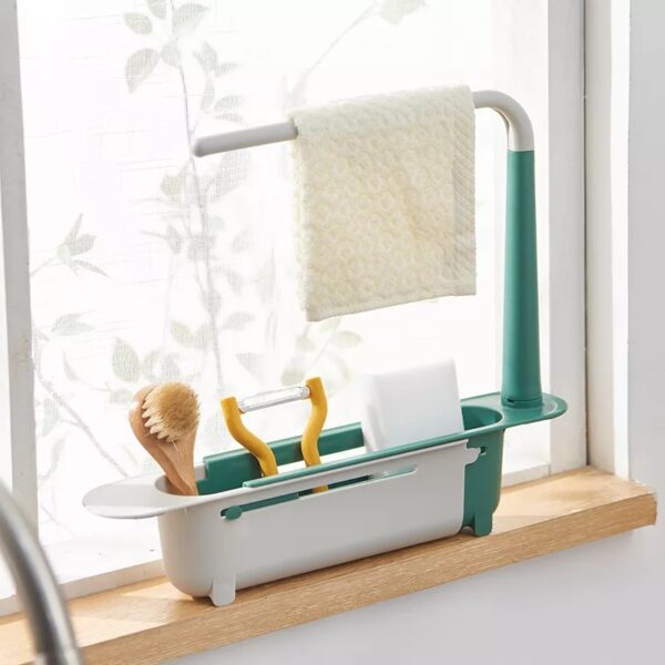 Telescopic Sink Storage Rack - Image 4