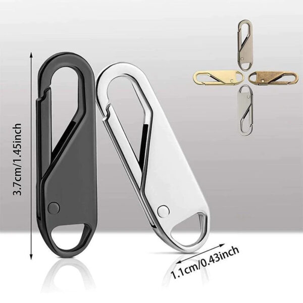 Universal High-end Metal Thickened Zipper Puller 10 Pcs - Image 3