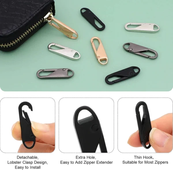 Universal High-end Metal Thickened Zipper Puller 10 Pcs - Image 6