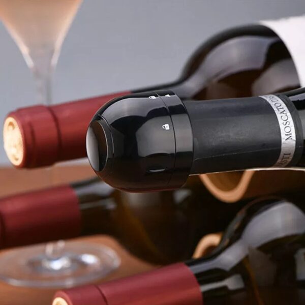 Vacuum Wine Bottle Cap Stopper-3Pcs+1Free - Image 4
