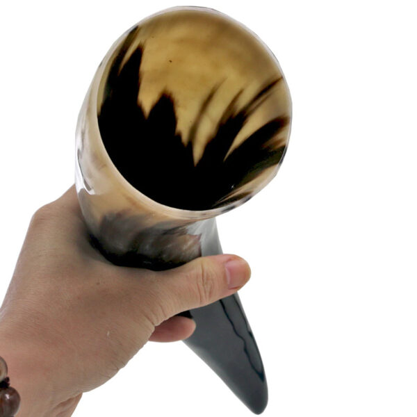 Viking Drinking Horn Mug with Stand - Image 2