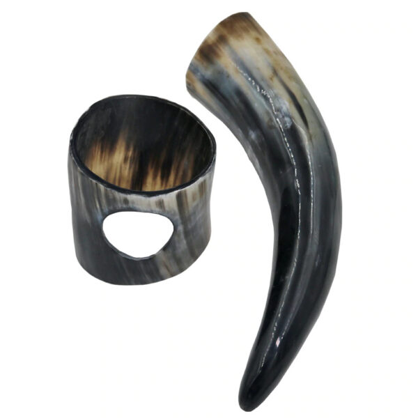 Viking Drinking Horn Mug with Stand - Image 5