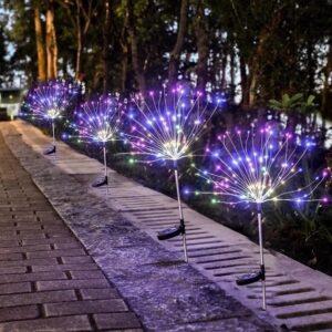 Waterproof Solar Garden Fireworks Lamp