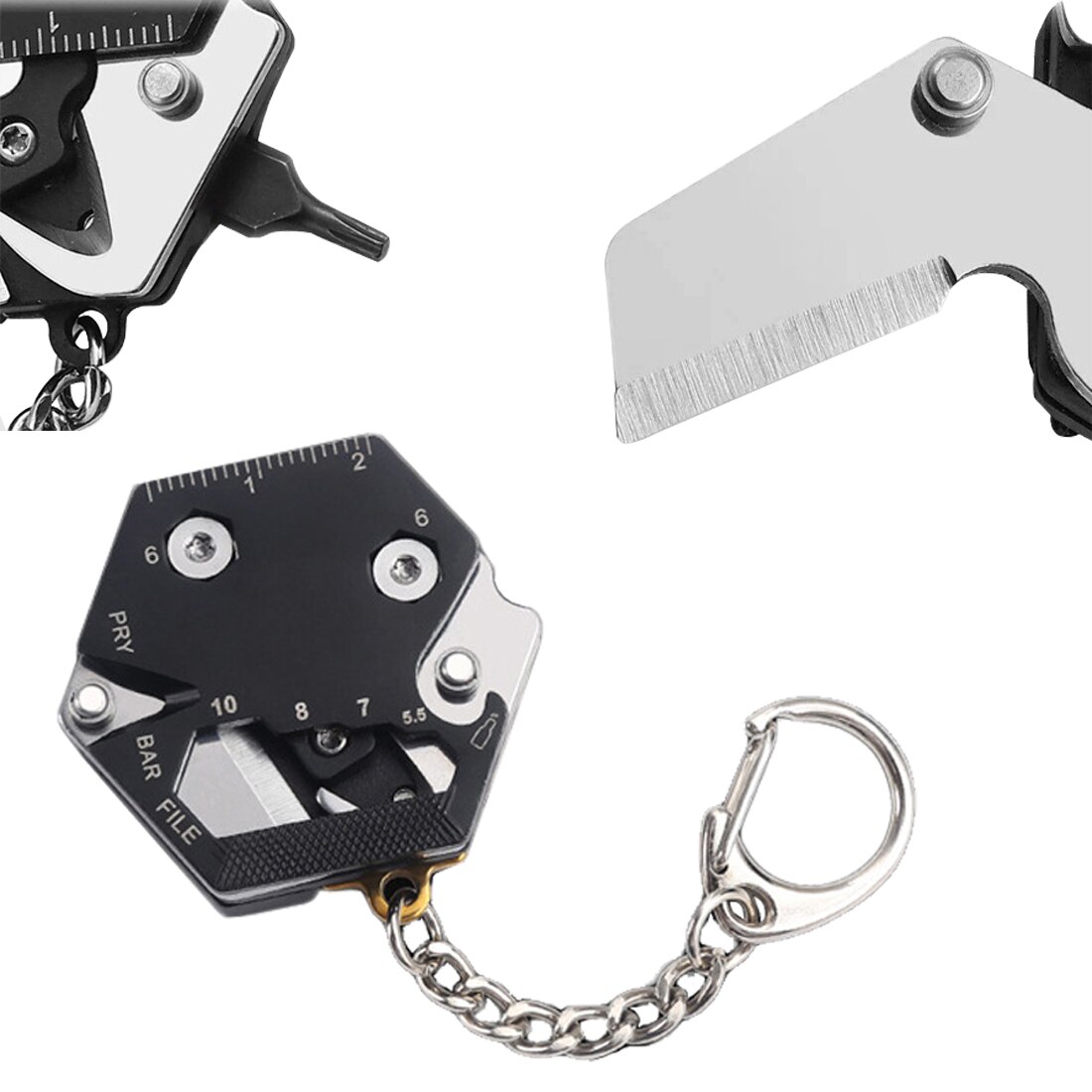 14 IN 1 MULTIFUNCTIONAL EDC KEYCHAIN - Image 2