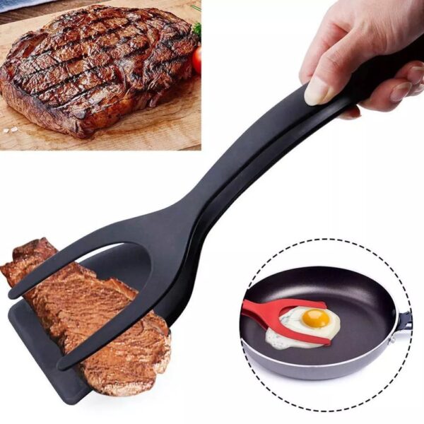 2 In 1 Grip Flip Tongs - Image 2