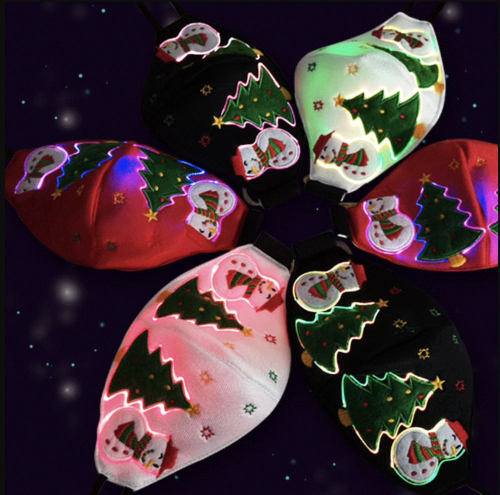 2020 CHRISTMAS LED LIGHT UP LUMINOUS MASK - Image 2