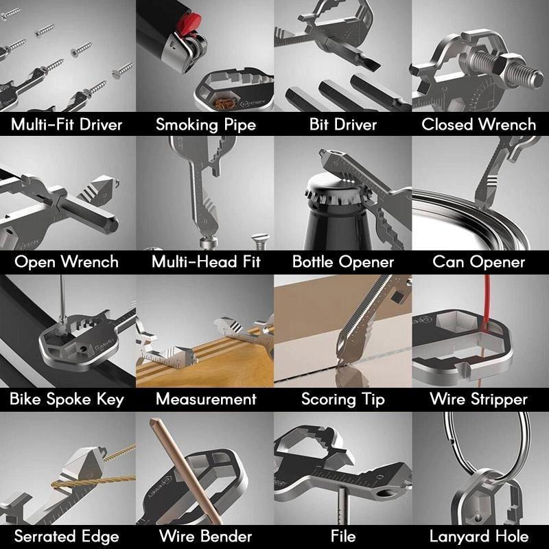 24 in 1 Key shaped pocket tool - Image 2