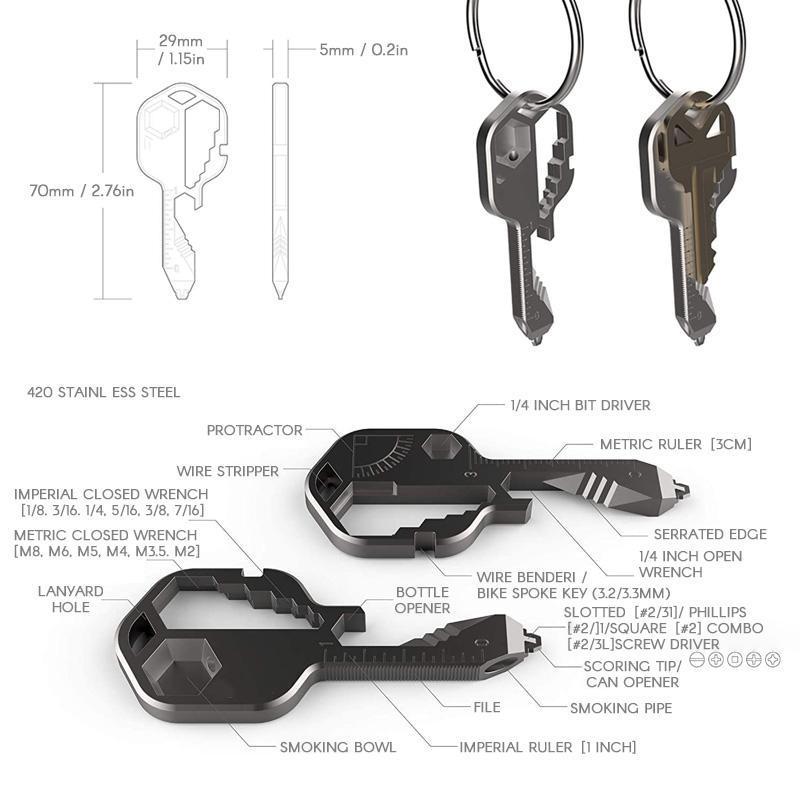 24 in 1 Key shaped pocket tool - Image 4