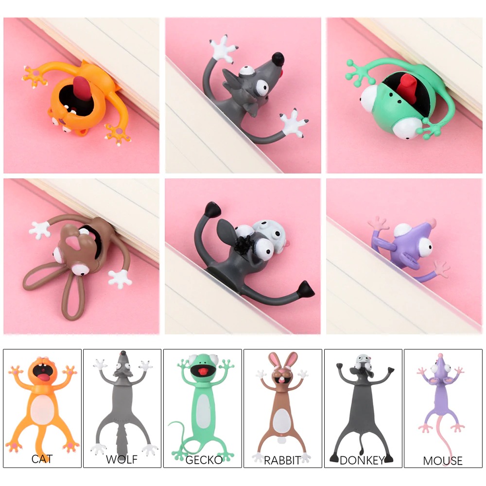 3D CARTOON BOOKMARKS - 5Pcs Set - Image 4