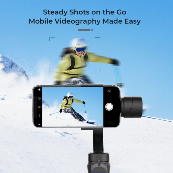 3D SMART BLUETOOTH HANDHELD SMOOTH GIMBAL - With Stabilizer - Image 5