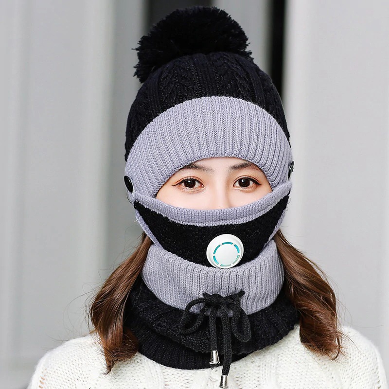 3PCS WOMEN WINTER SCARF SET - Image 2