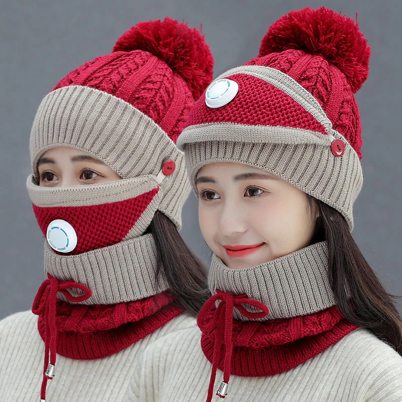 3PCS WOMEN WINTER SCARF SET - Image 3
