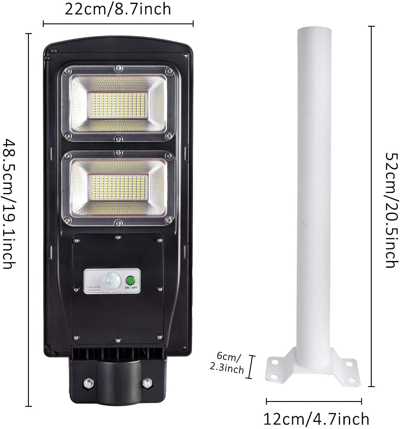 60W SOLAR STREET HIGH BRIGHTNESS LIGHT