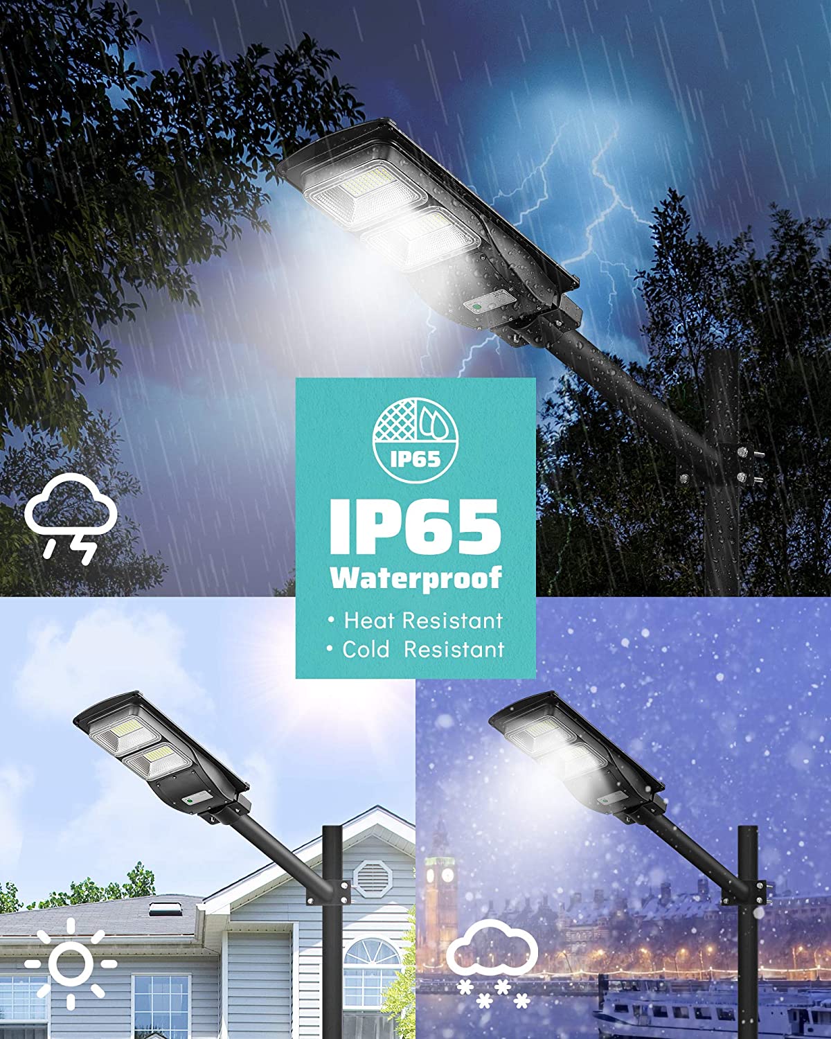 60W SOLAR STREET HIGH BRIGHTNESS LIGHT - Image 4