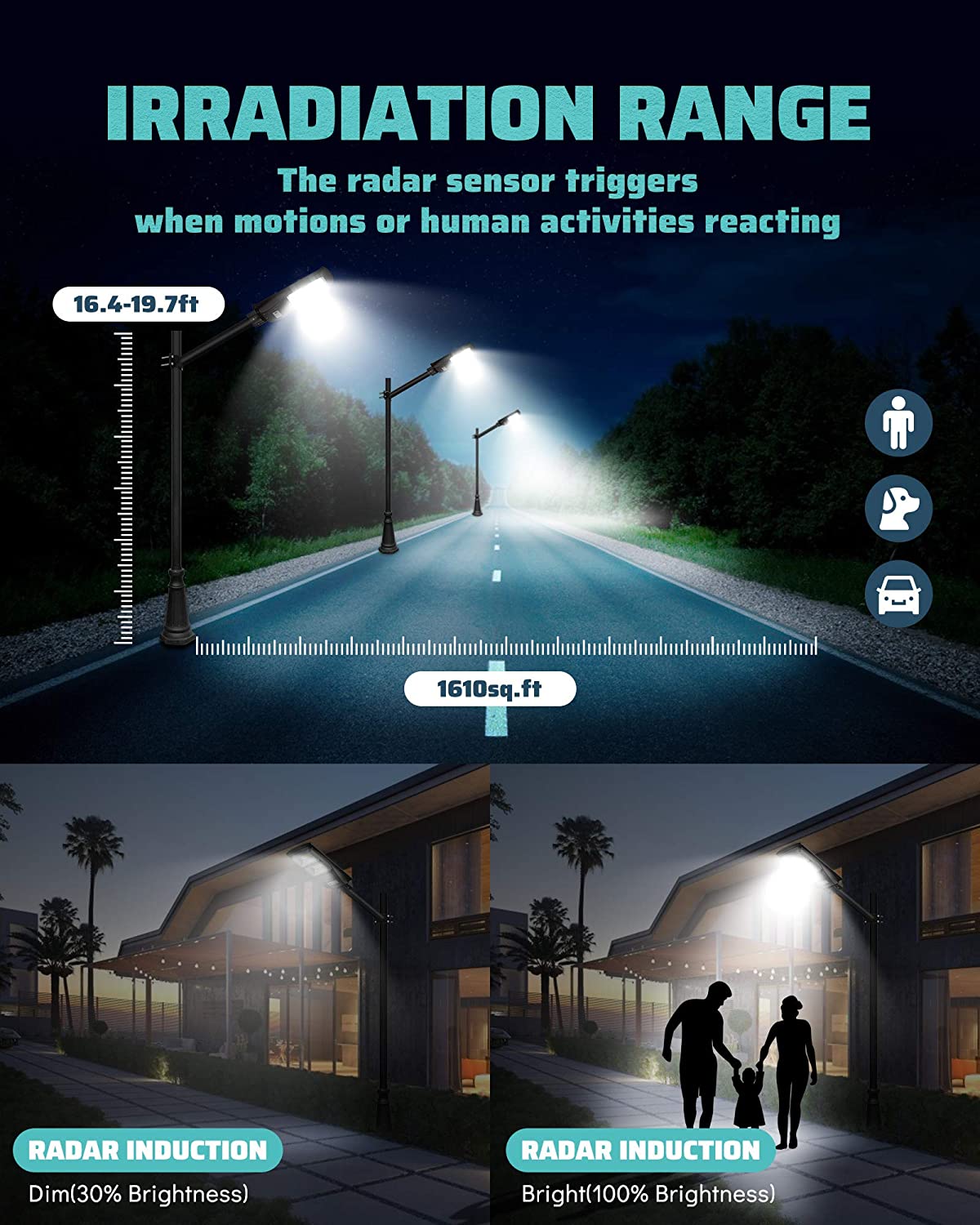 60W SOLAR STREET HIGH BRIGHTNESS LIGHT - Image 8