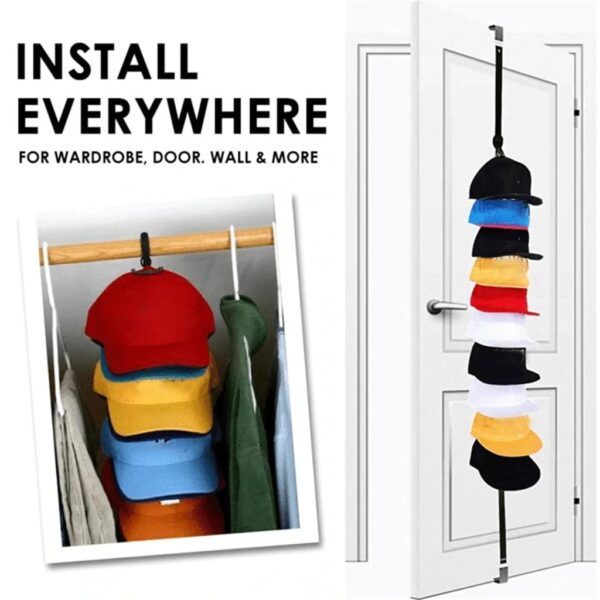 Adjustable Cap & Bag Door Rack - Image 3
